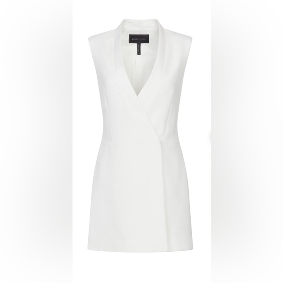 BCBGMaxAzria Caryn Wrap Dress in Off-White - Picture 4 of 5